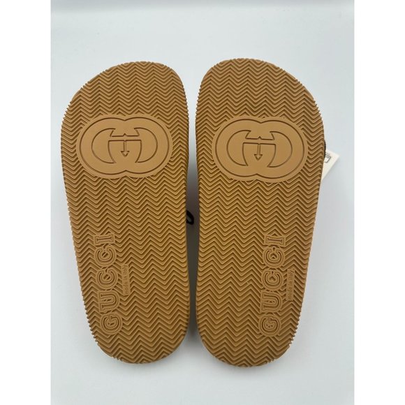 Gucci Unisex Rubber GG LogoInterlock Slide Monogram Sandals Size36 - Picture 5 of 9